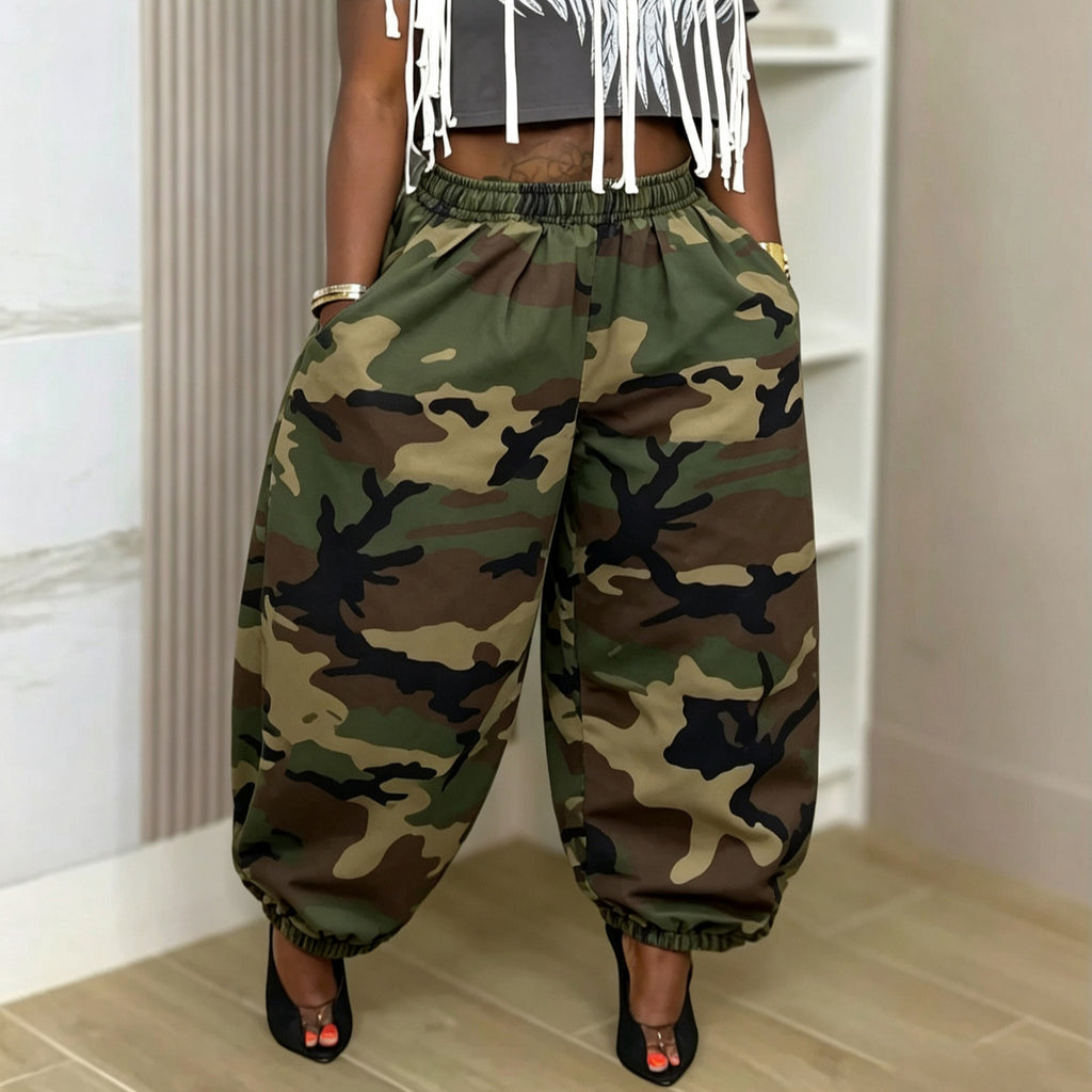 Pantalón Camuflaje Denim Kireon — Estilo Militar Urbano