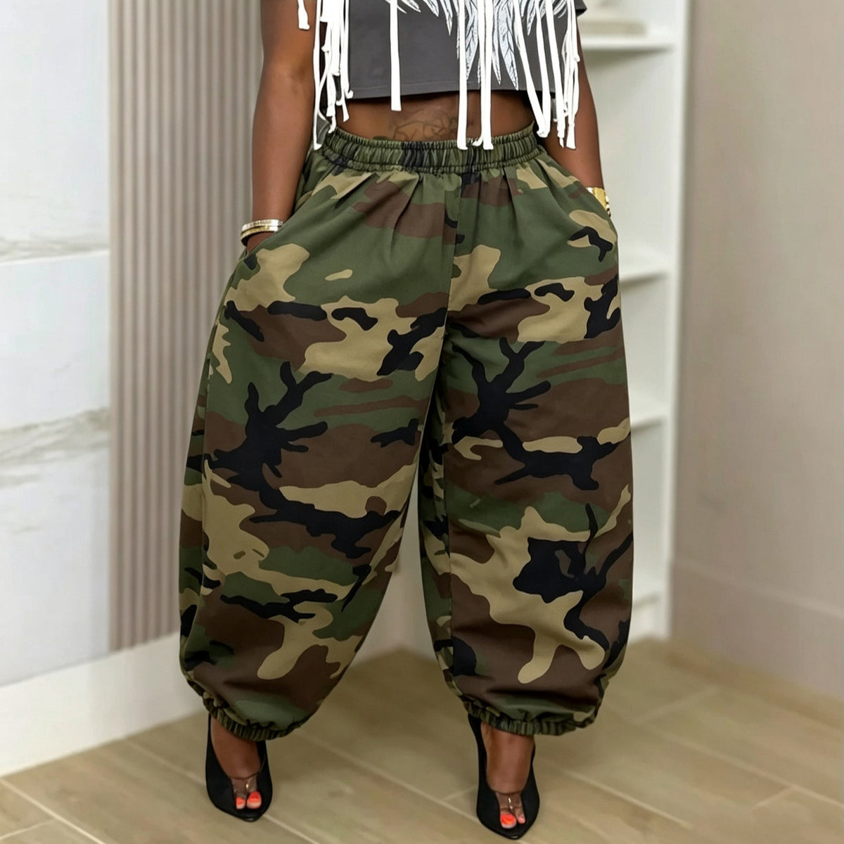 Pantalón Camuflaje Denim Kireon — Estilo Militar Urbano