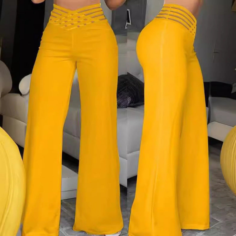Pantalón Palazzo Blanco | Cintura Alta & Pernera Ancha