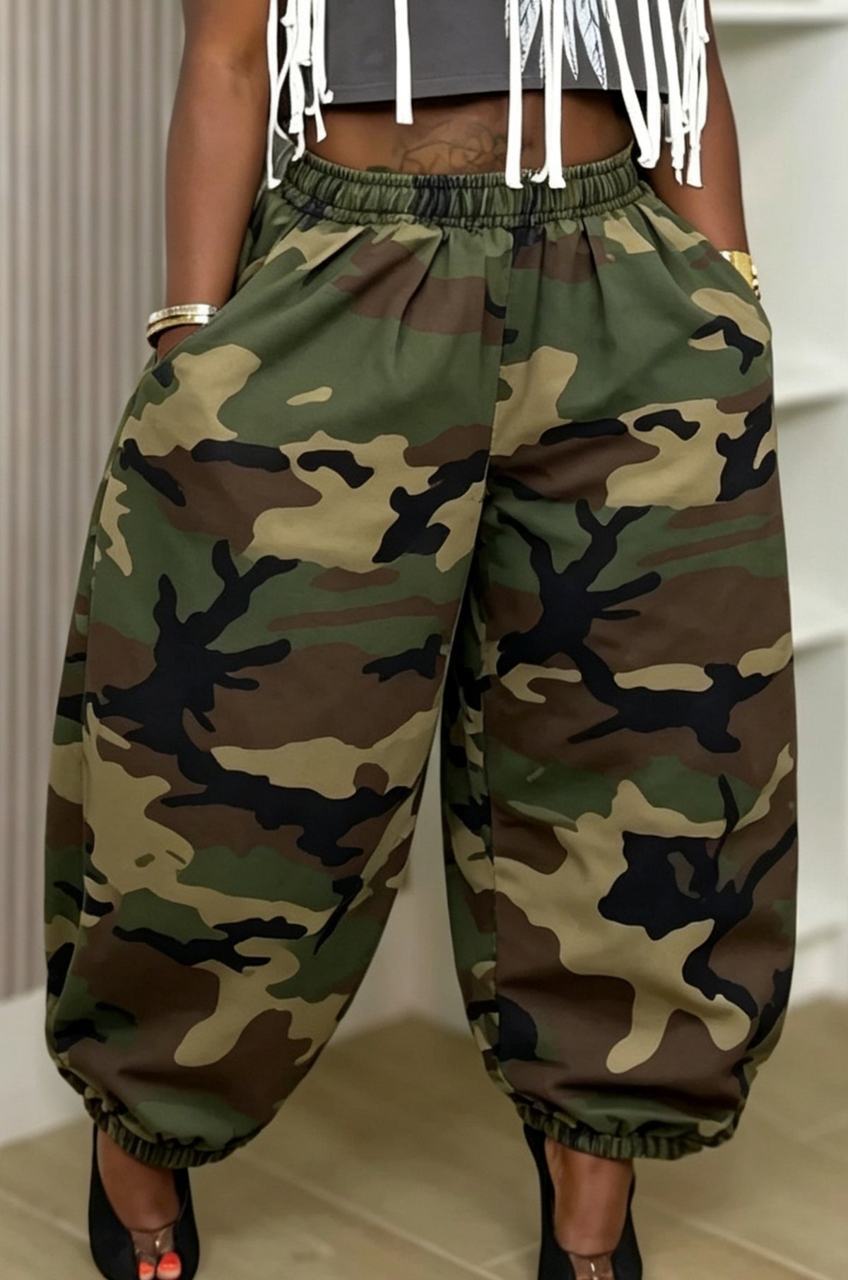 Pantalón Camuflaje Denim Kireon — Estilo Militar Urbano