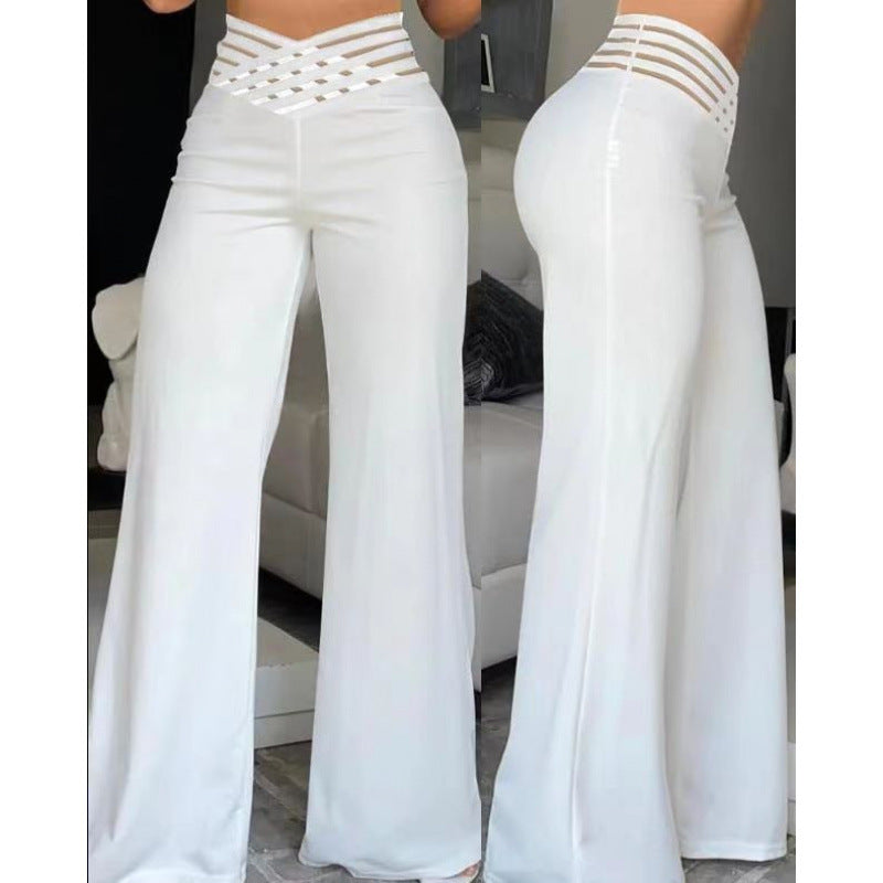 Pantalón Palazzo Blanco | Cintura Alta & Pernera Ancha
