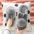 Zapatillas casa conejito peluche gris